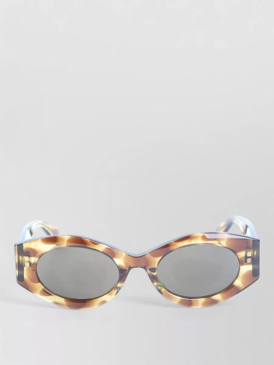 Alaïa acetate oval-frame sunglasses