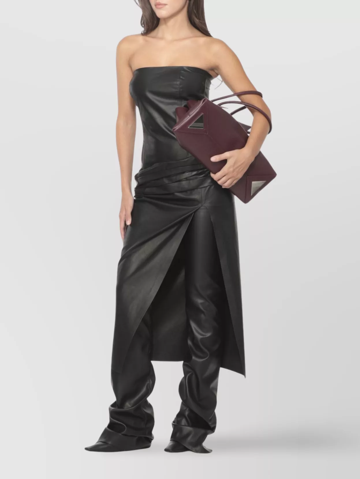 The Attico Pebbled Leather Shoulder Bag