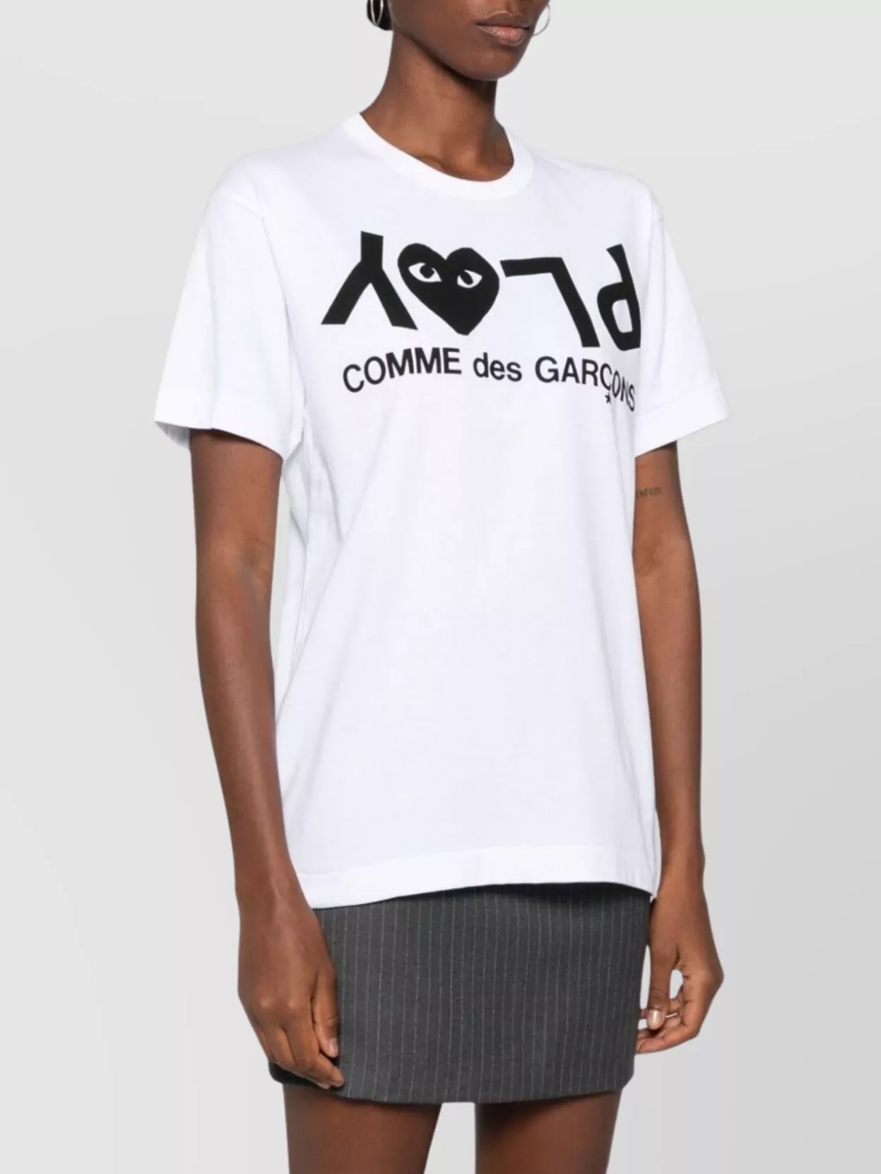 Comme Des Garçons Graphic Print Crew Neck Jersey T-Shirt