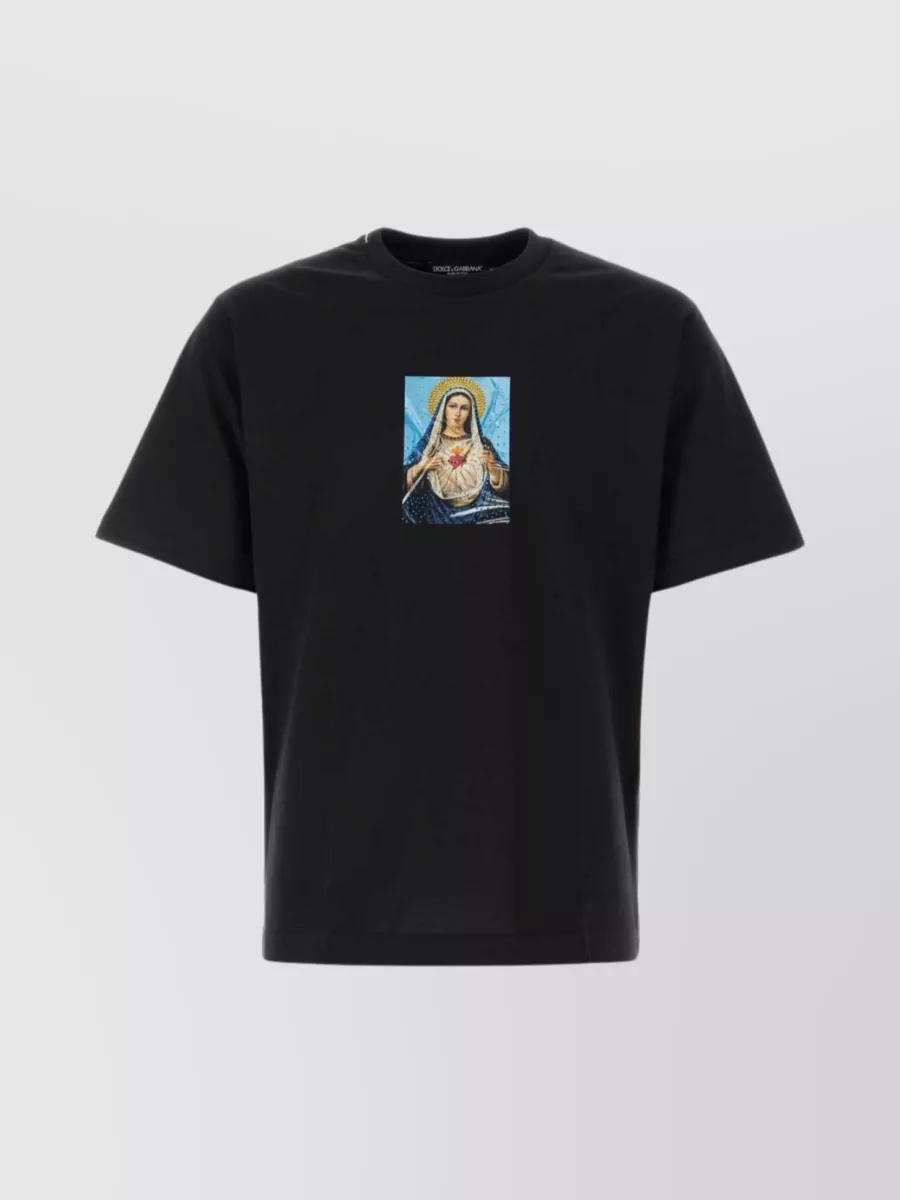 Shop Dolce & Gabbana Versatile Crew Neck T-shirt In Black