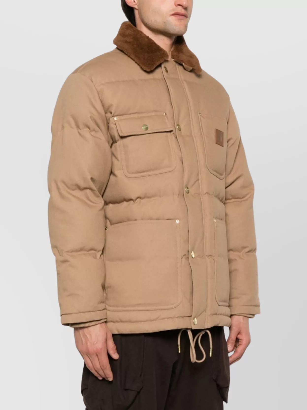 Carhartt Wip Rayley Cotton Canvas Jacket With Faux-Fur Collar