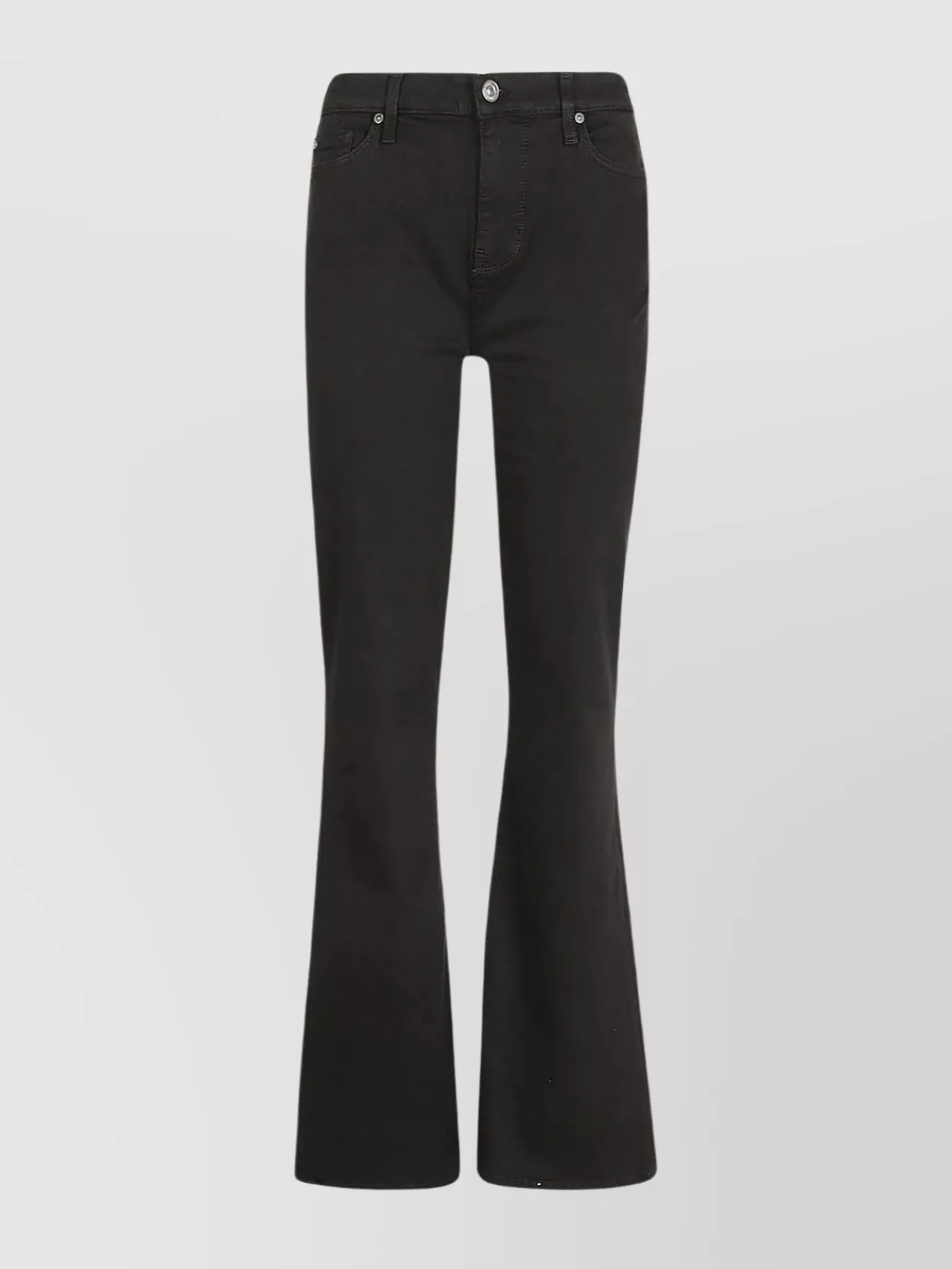 Shop 7 For All Mankind High Waist Flared Slim Fit Trousers
