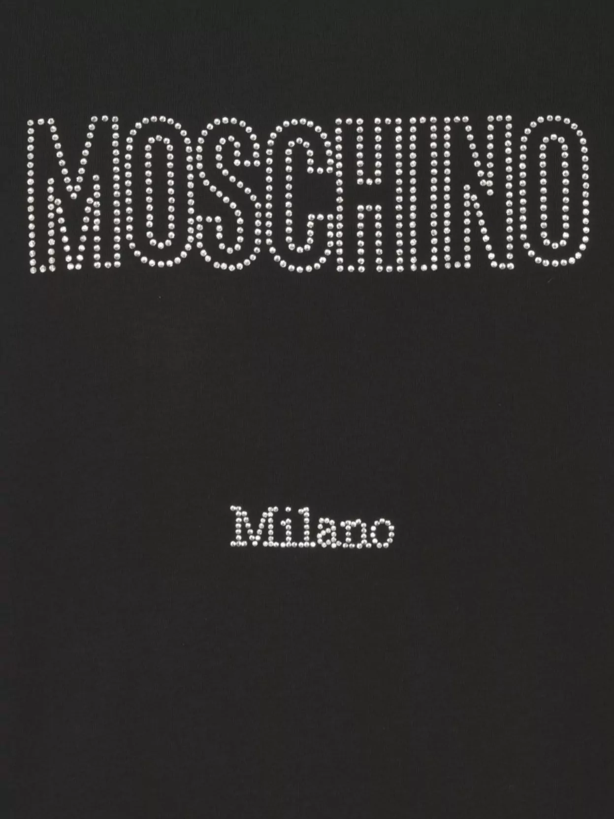 Moschino Cotton T-Shirt Rhinestone Embellishment