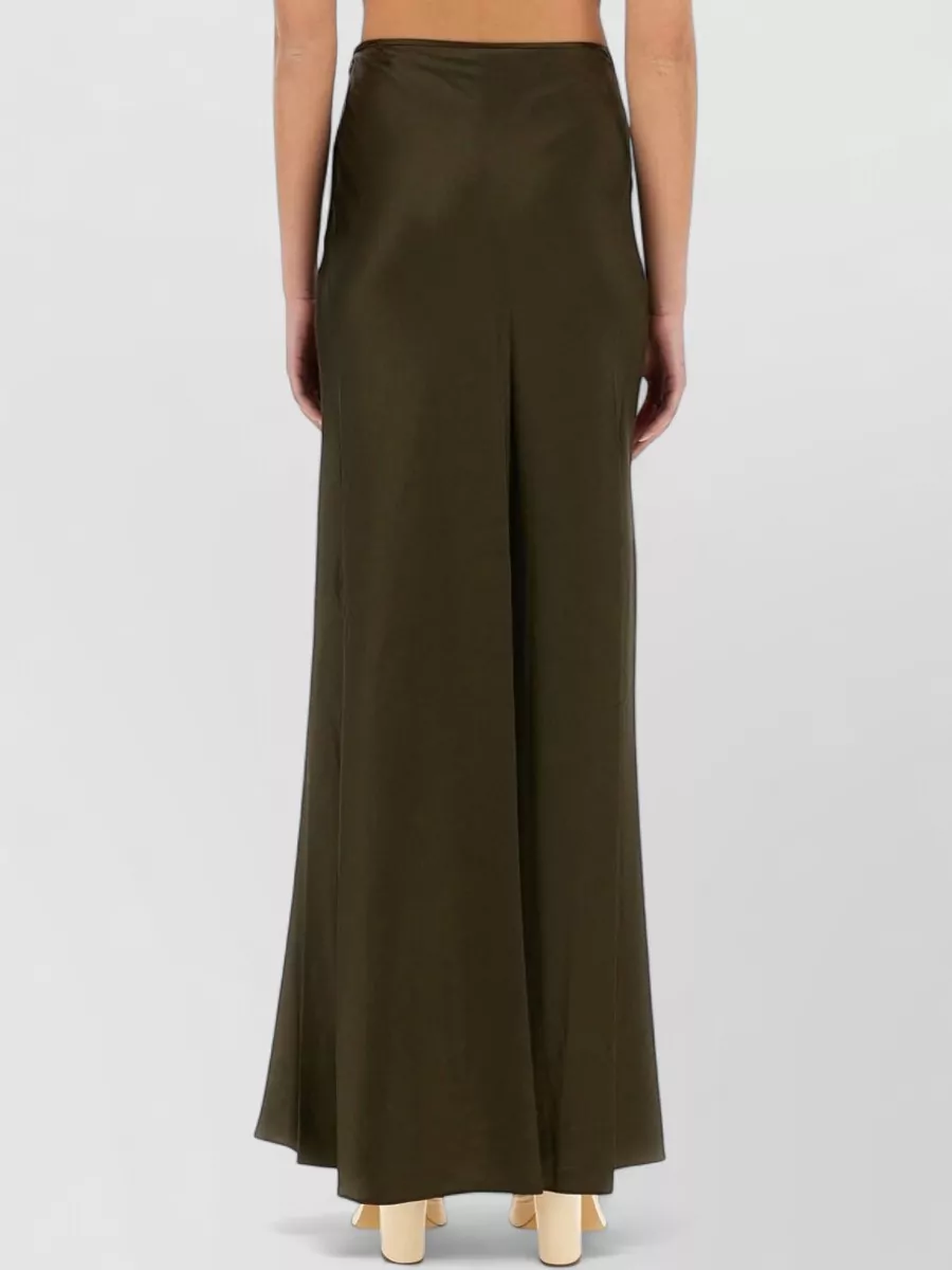 Staud Silk Midi Skirt