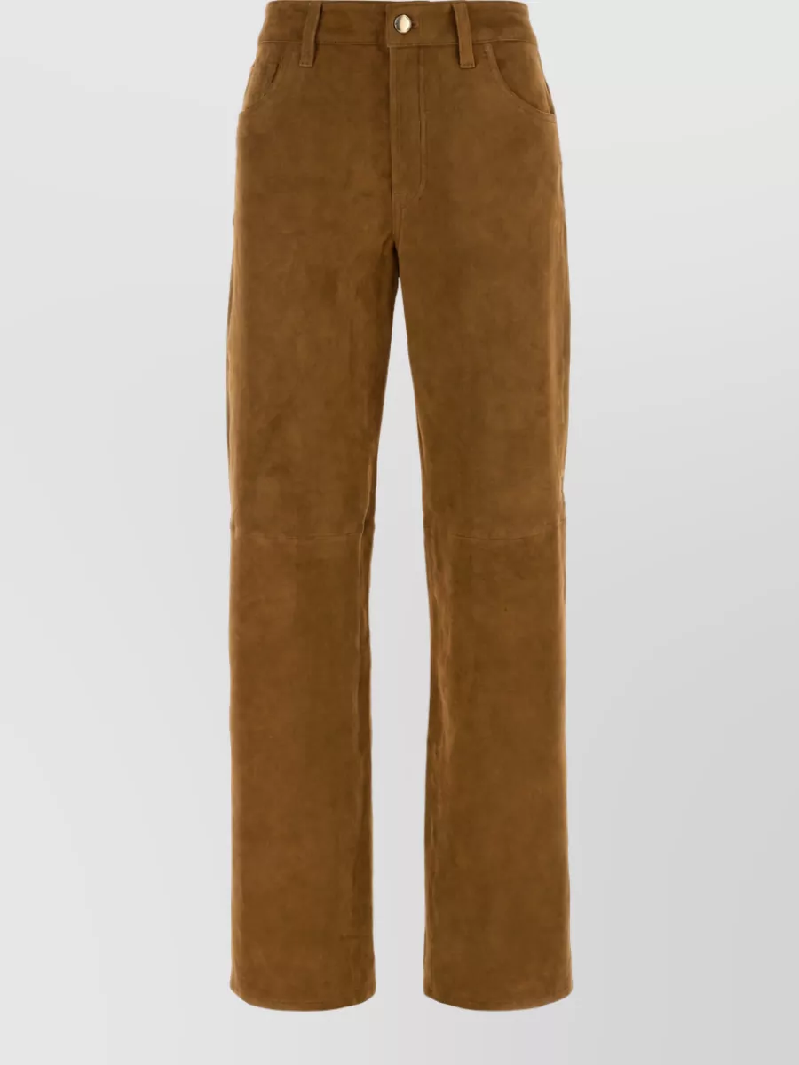 7 For All Mankind leather tapered trousers