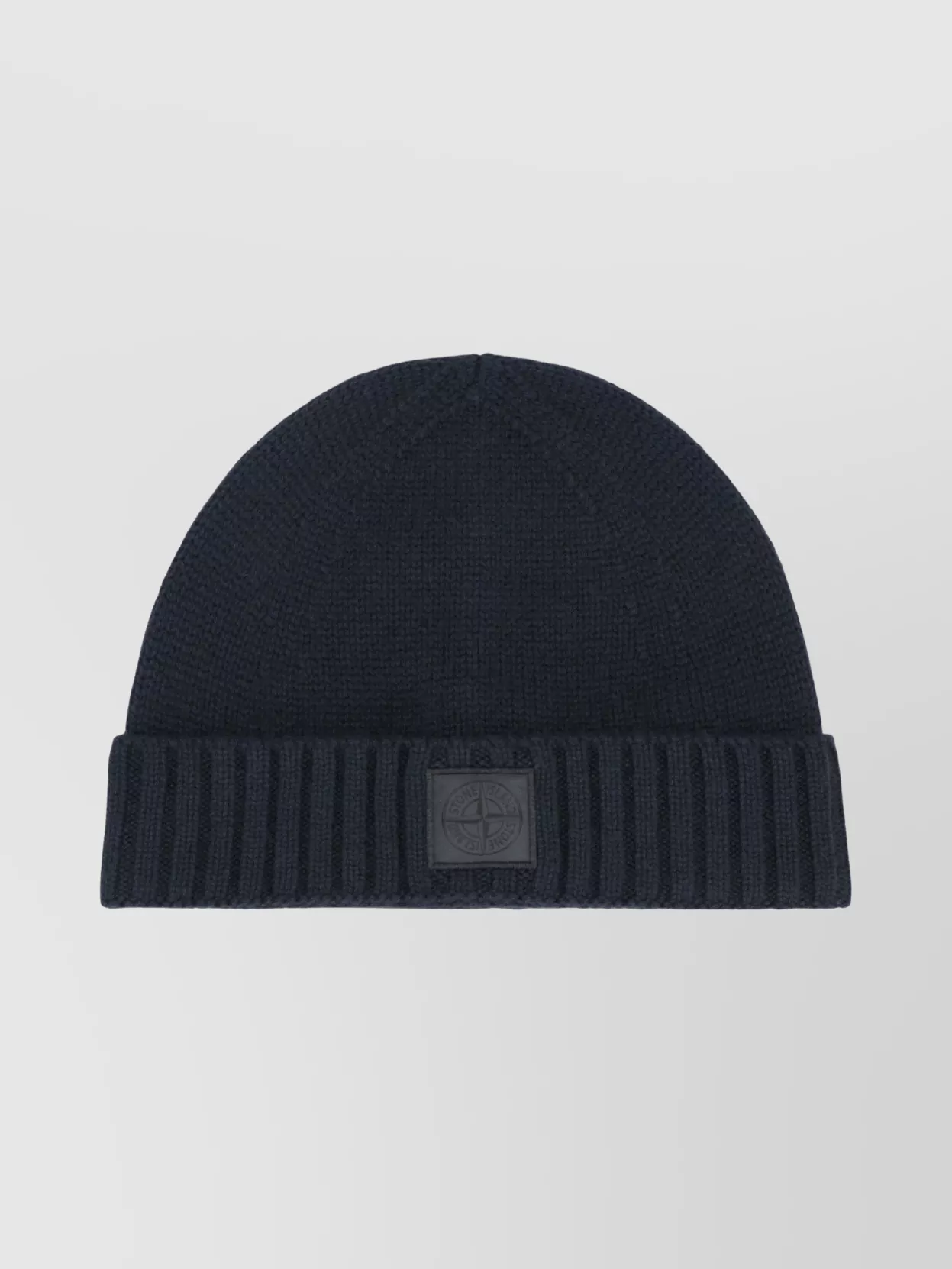 Stone Island Pure Cashmere Ribbed Knit Hat