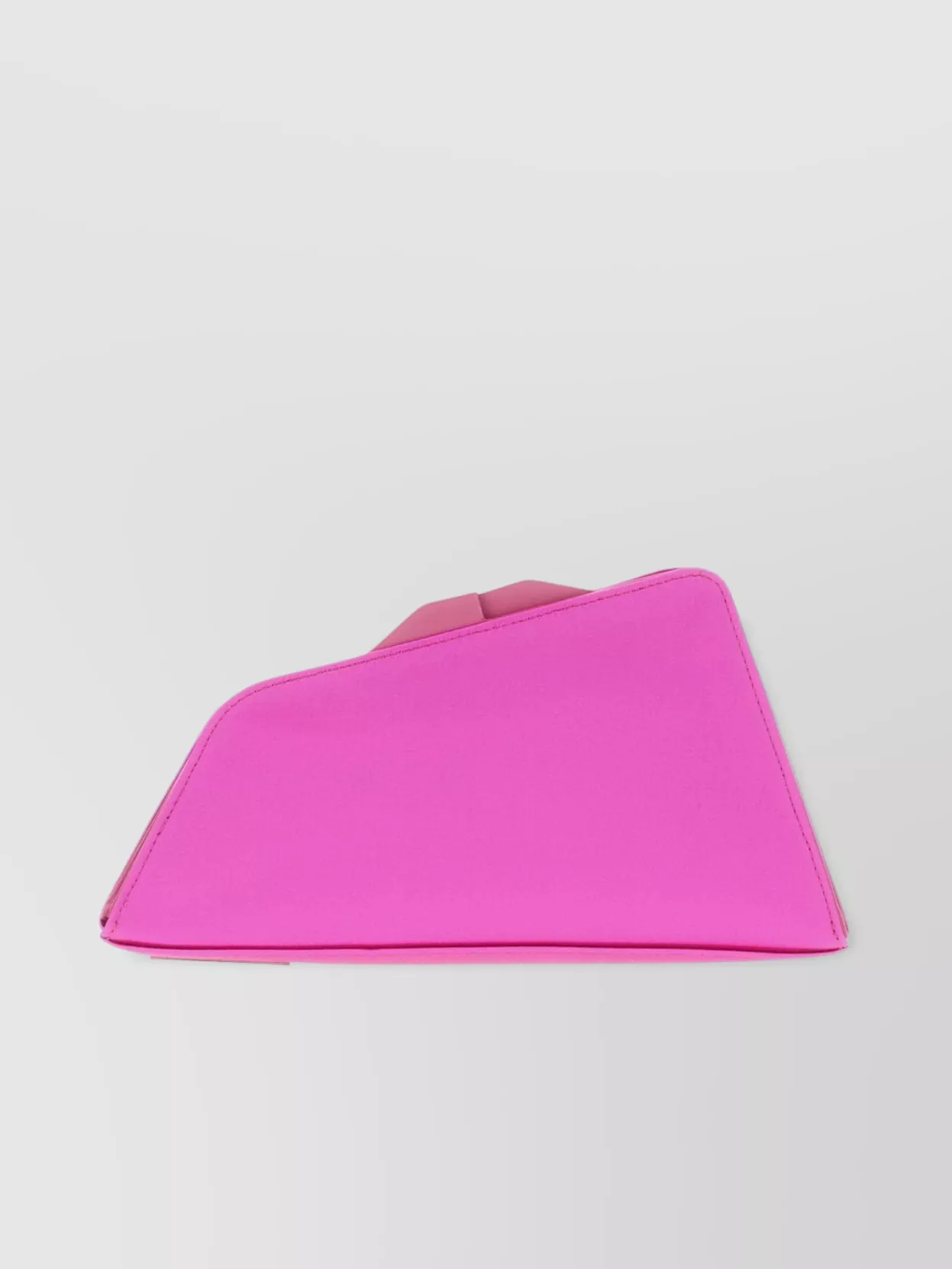 Attico Satin Clutch With Protective Metallic Feet