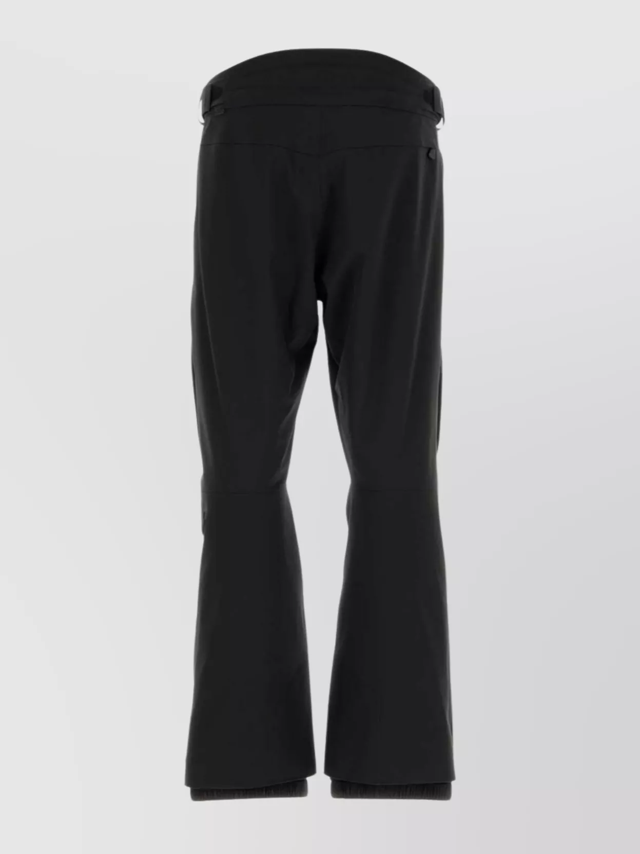 Moncler Stretch Nylon Ski Trousers With Flared Hem In Black