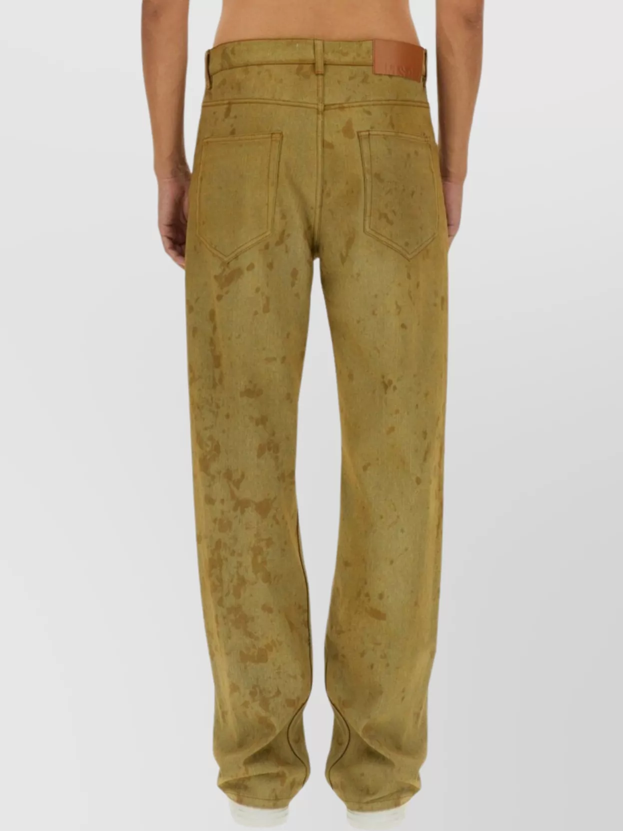 Msgm Distressed Denim Pants With Belt Loops