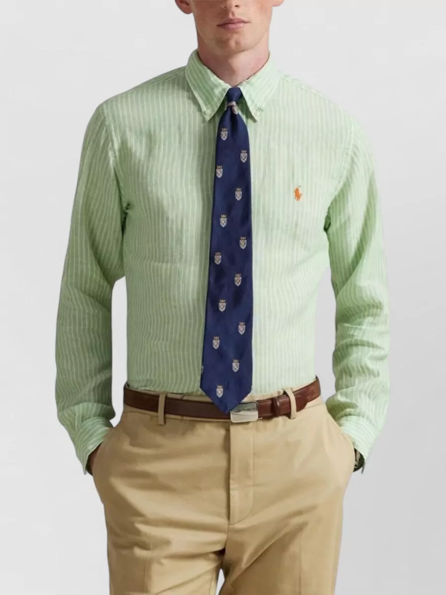 Polo Ralph Lauren Striped Linen Long-Sleeve Shirt