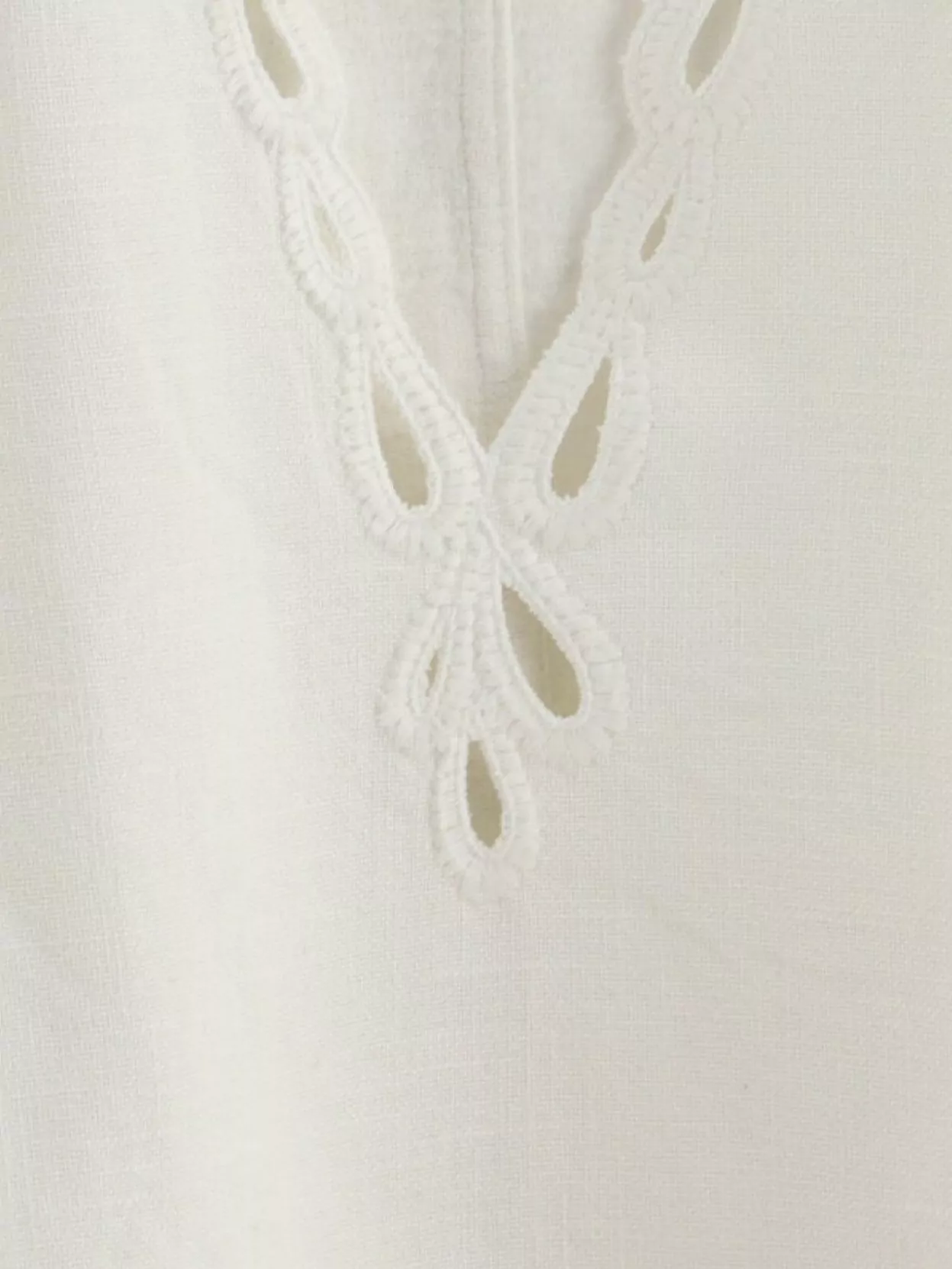 ISABEL MARANT ÉTOILE SHANA SCALLOPED EDGE V-NECK TOP