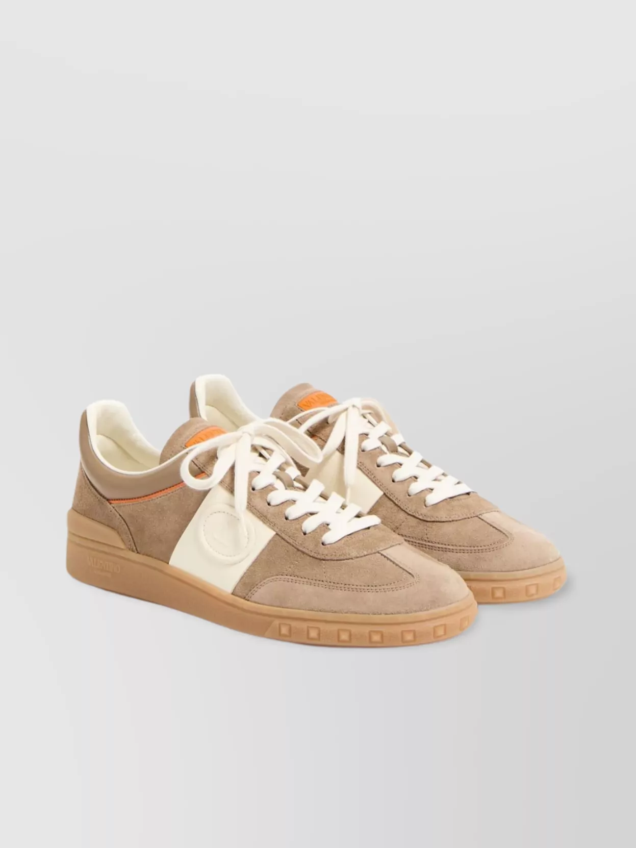 Valentino Upvillage Low-top Sneakers In Brown