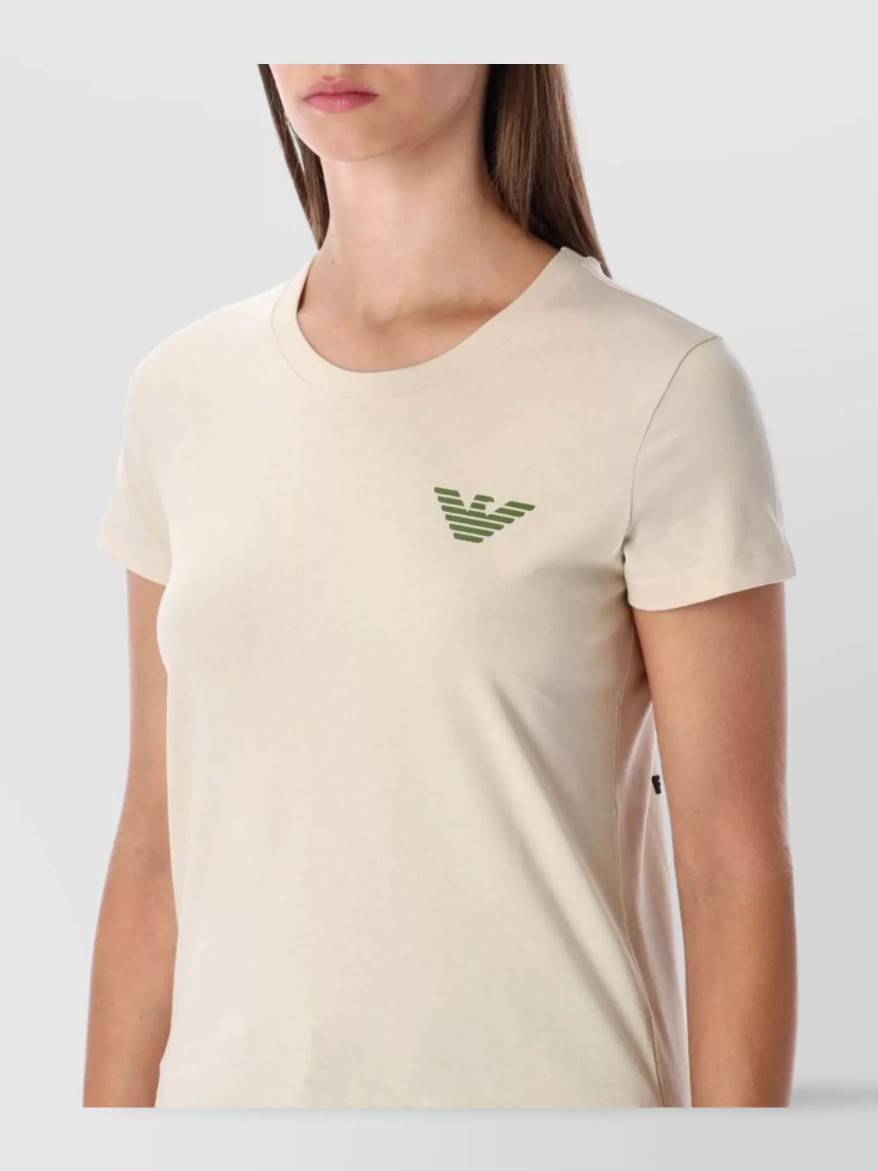 Emporio Armani Graphic Print Crew Neck Short Sleeve Top