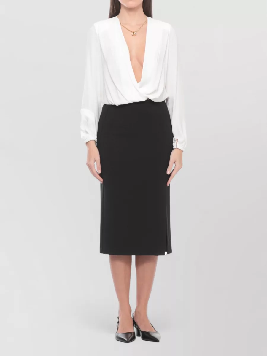 Elisabetta Franchi Long-Sleeve Bodysuit