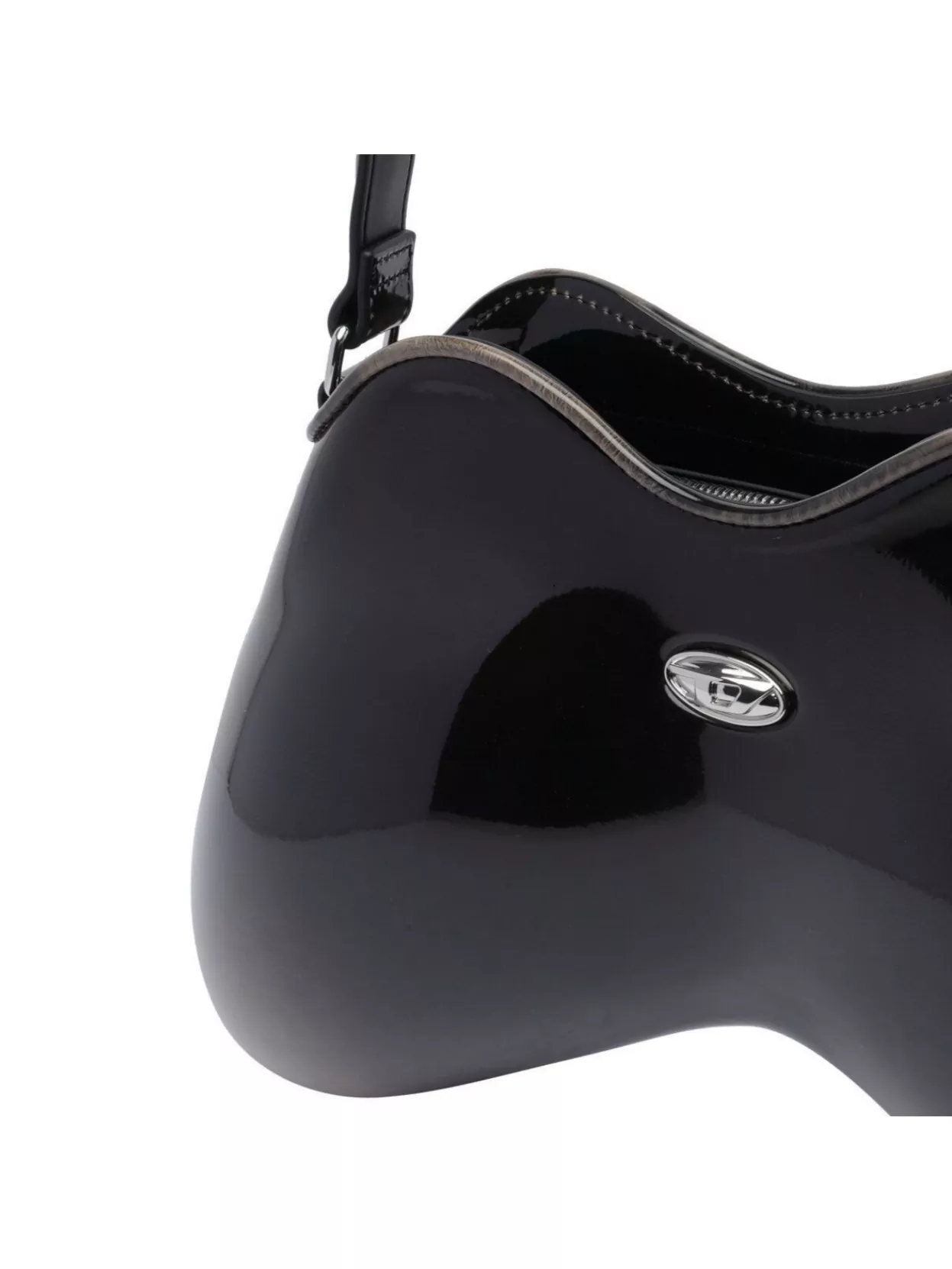 Diesel Double-D Shoulder Bag Glossy Finish