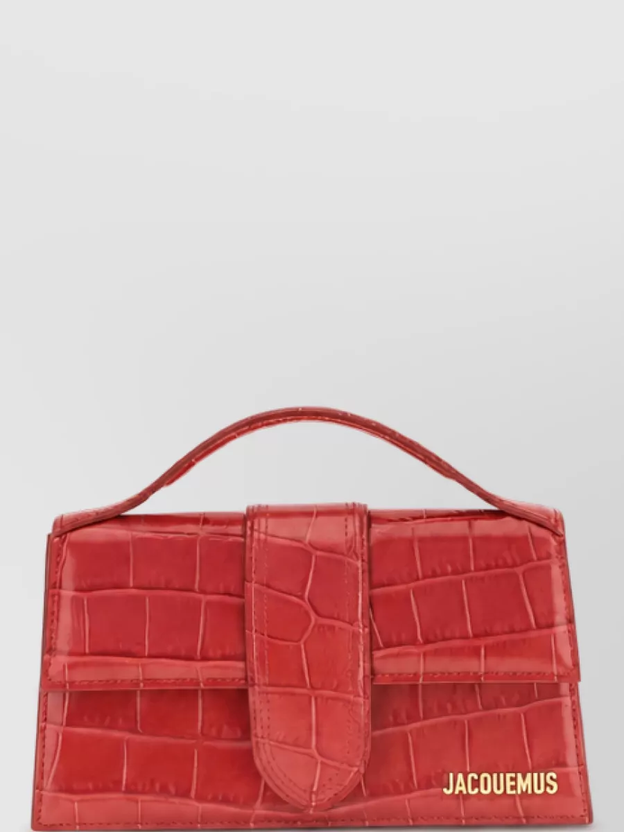 Jacquemus le grand bambino leather clutch bag
