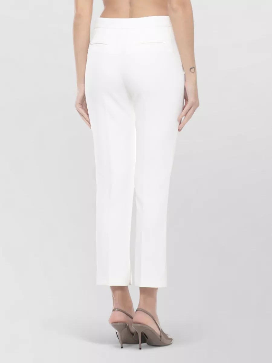 Elisabetta Franchi Cropped Straight-Leg Trousers