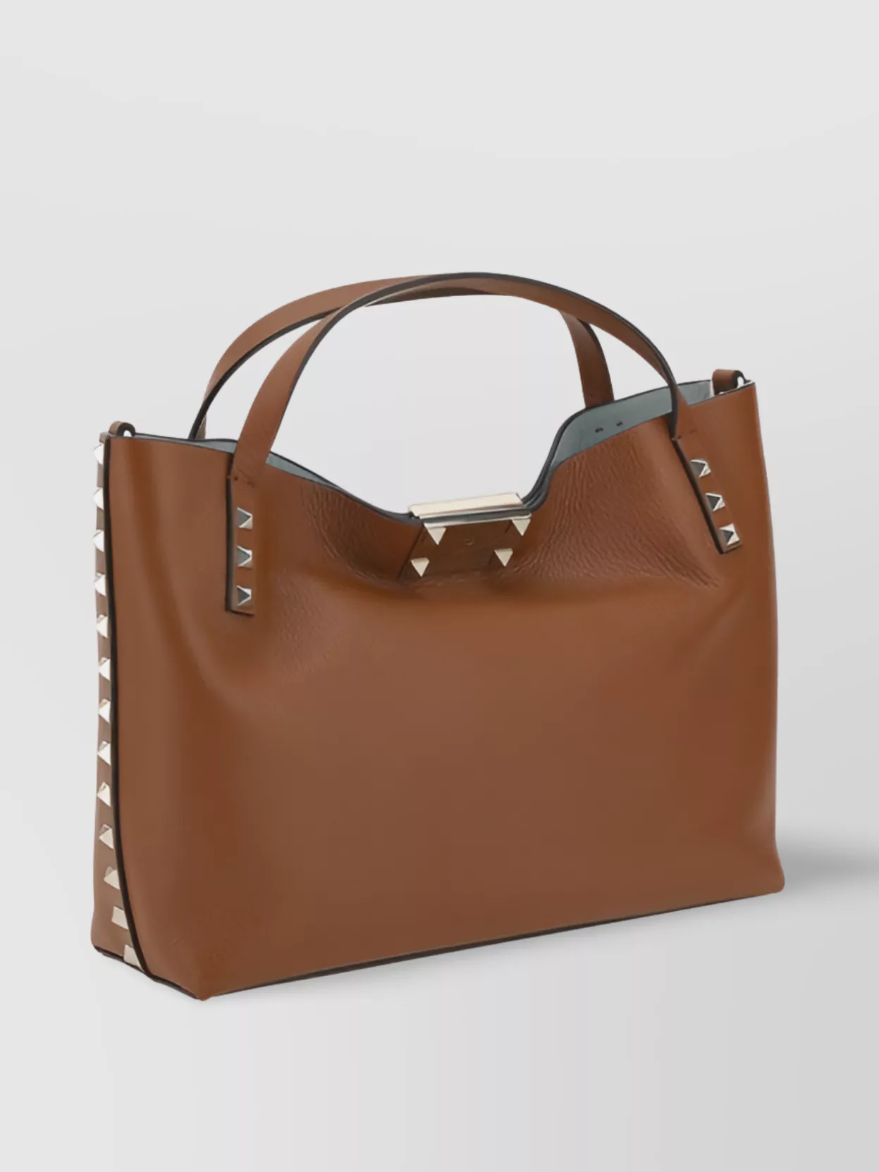 Valentino Garavani Studded Detailing Grained Leather Tote