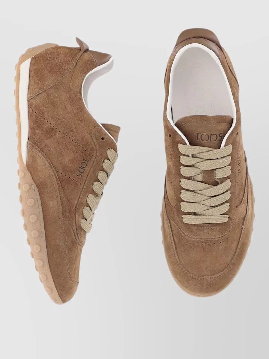 Tod's Suede Lace-Up Sneakers