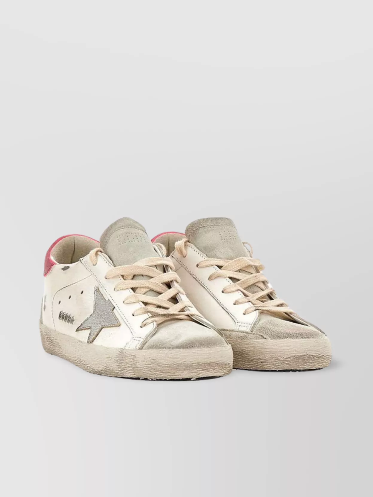Golden Goose Leather Star Sneakers Breathable Holes