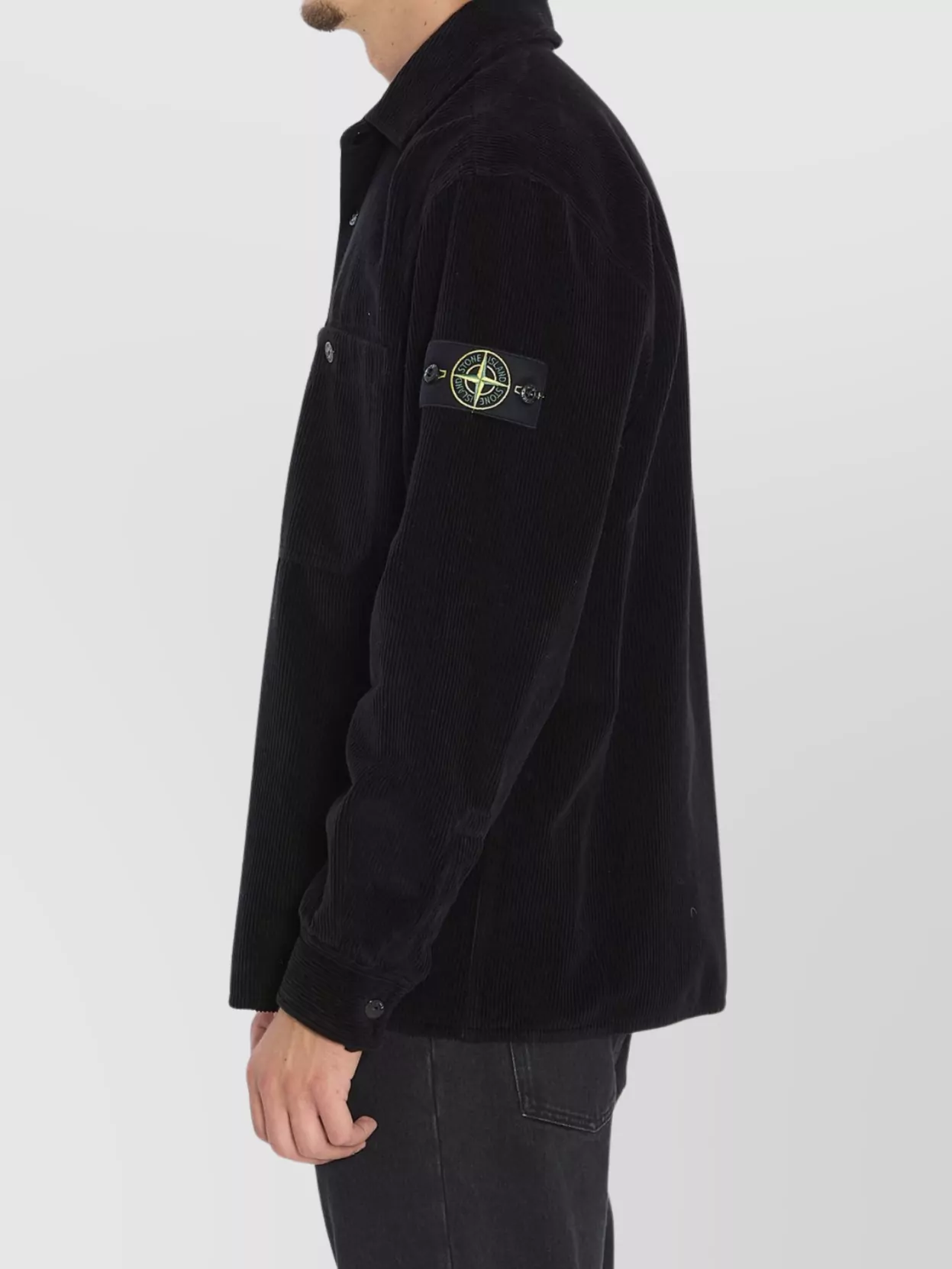 Stone Island Cotton Corduroy Shirt Jacket Pockets