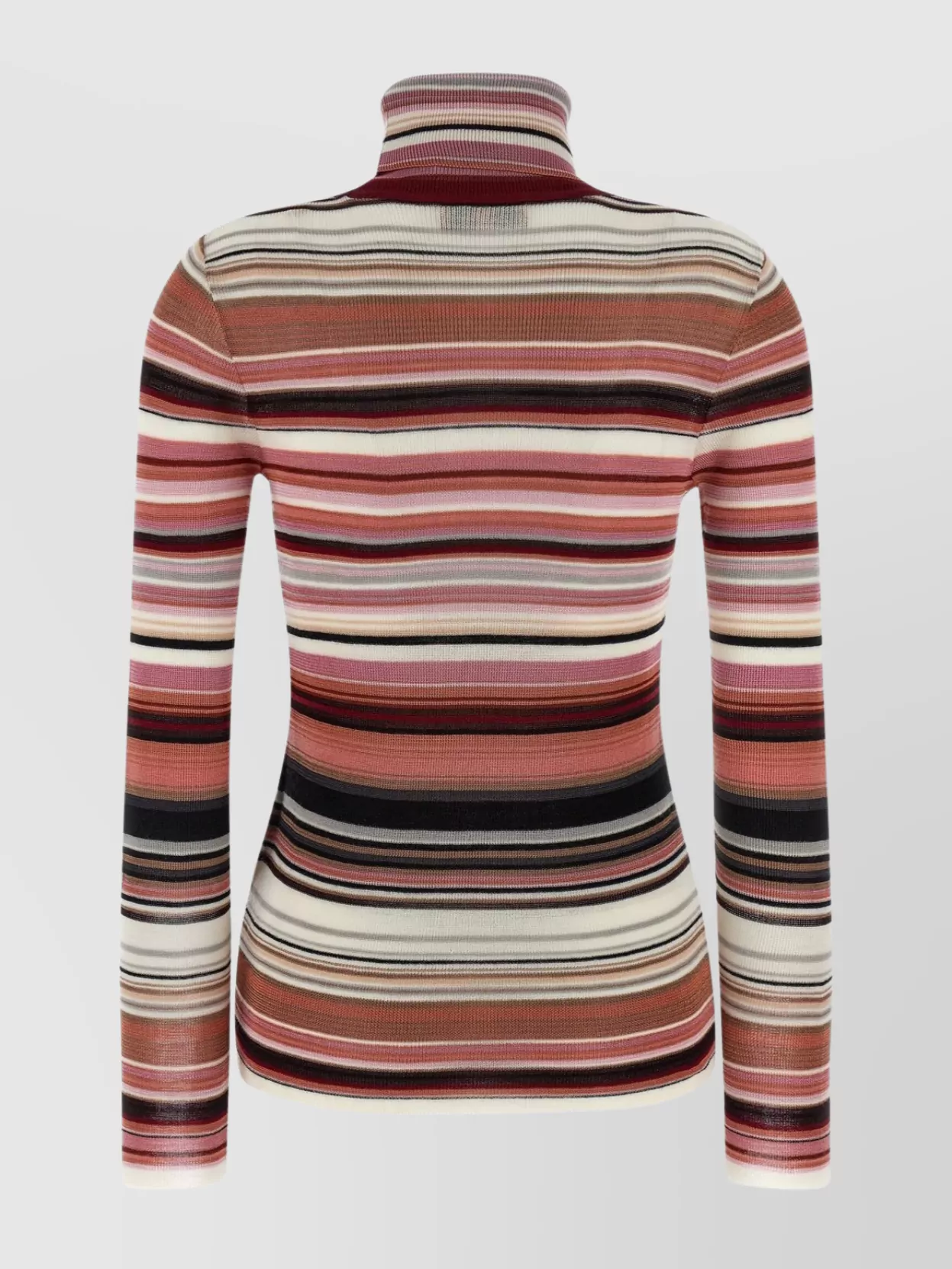 Missoni Striped Turtleneck Sweater Sweaters And Cardigans Pink In Multi