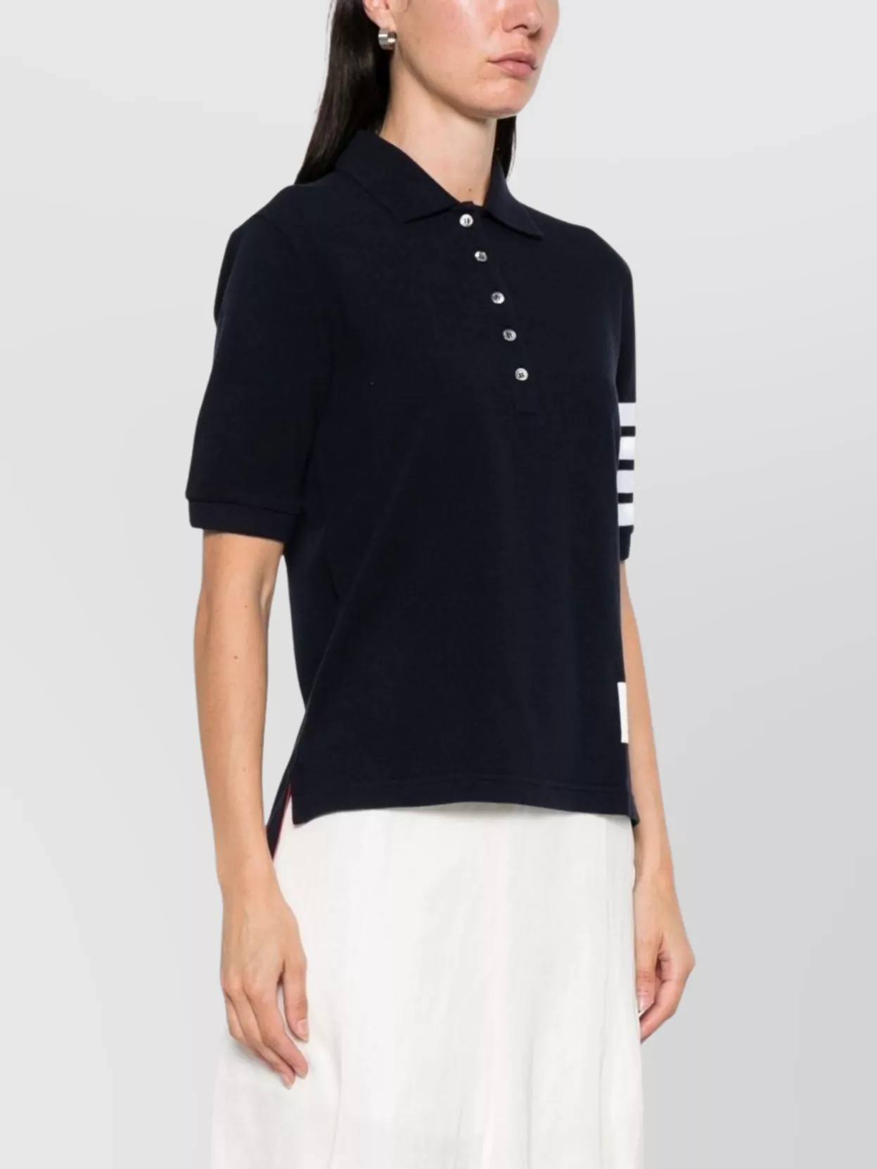 Thom Browne Cotton Short-Sleeve Polo Shirt