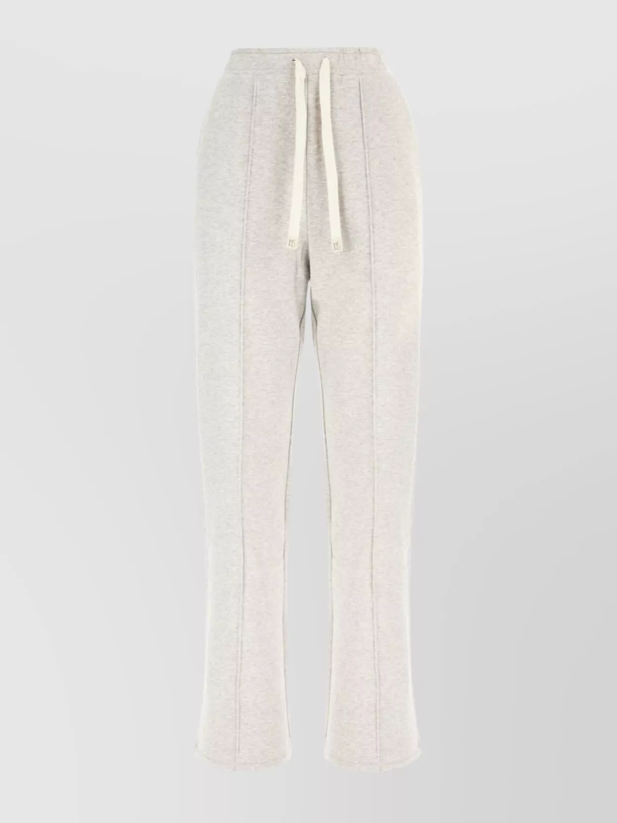 Weekend Max Mara Cotton Joggers With Elastic Waistband And Pockets In White