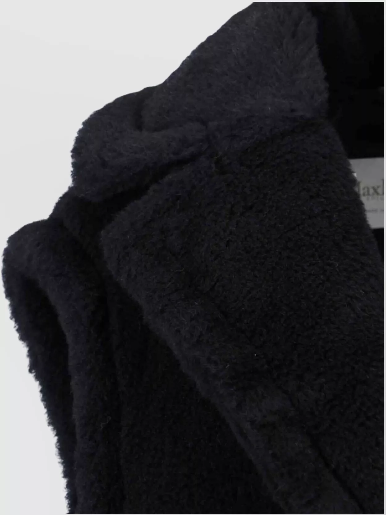 Max Mara Double-Breasted Sleeveless Faux Fur Jacket