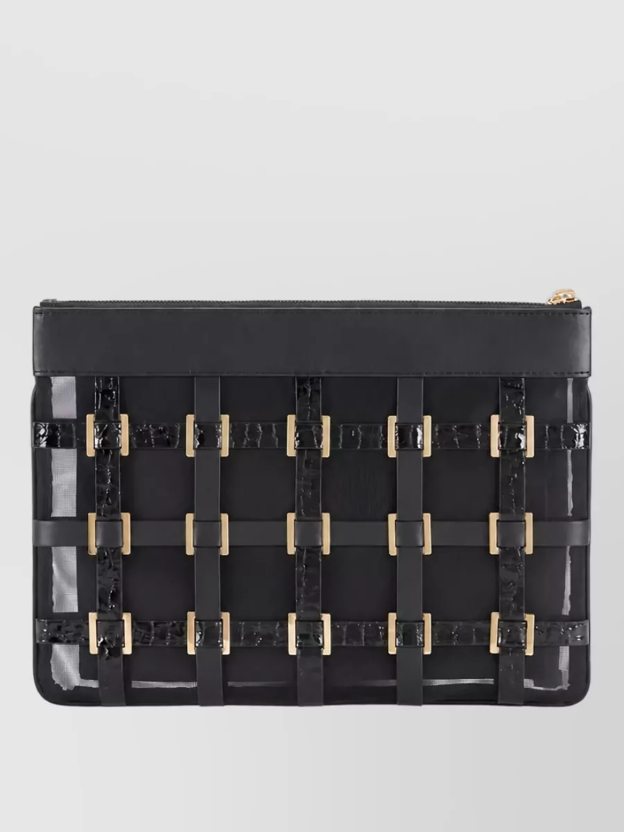 Elisabetta Franchi Studded Clutch Bag