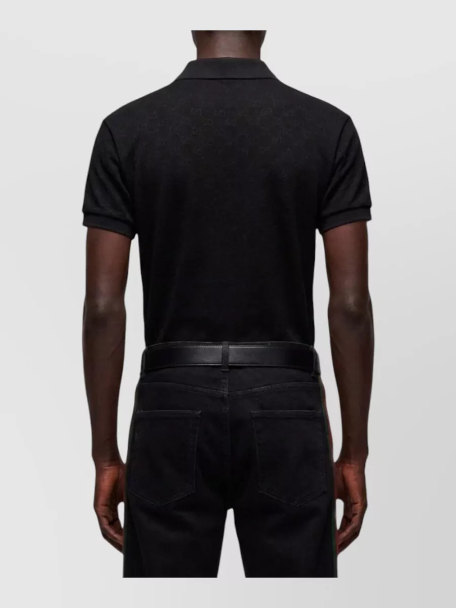Gucci Gg Jacquard Polo Shirt