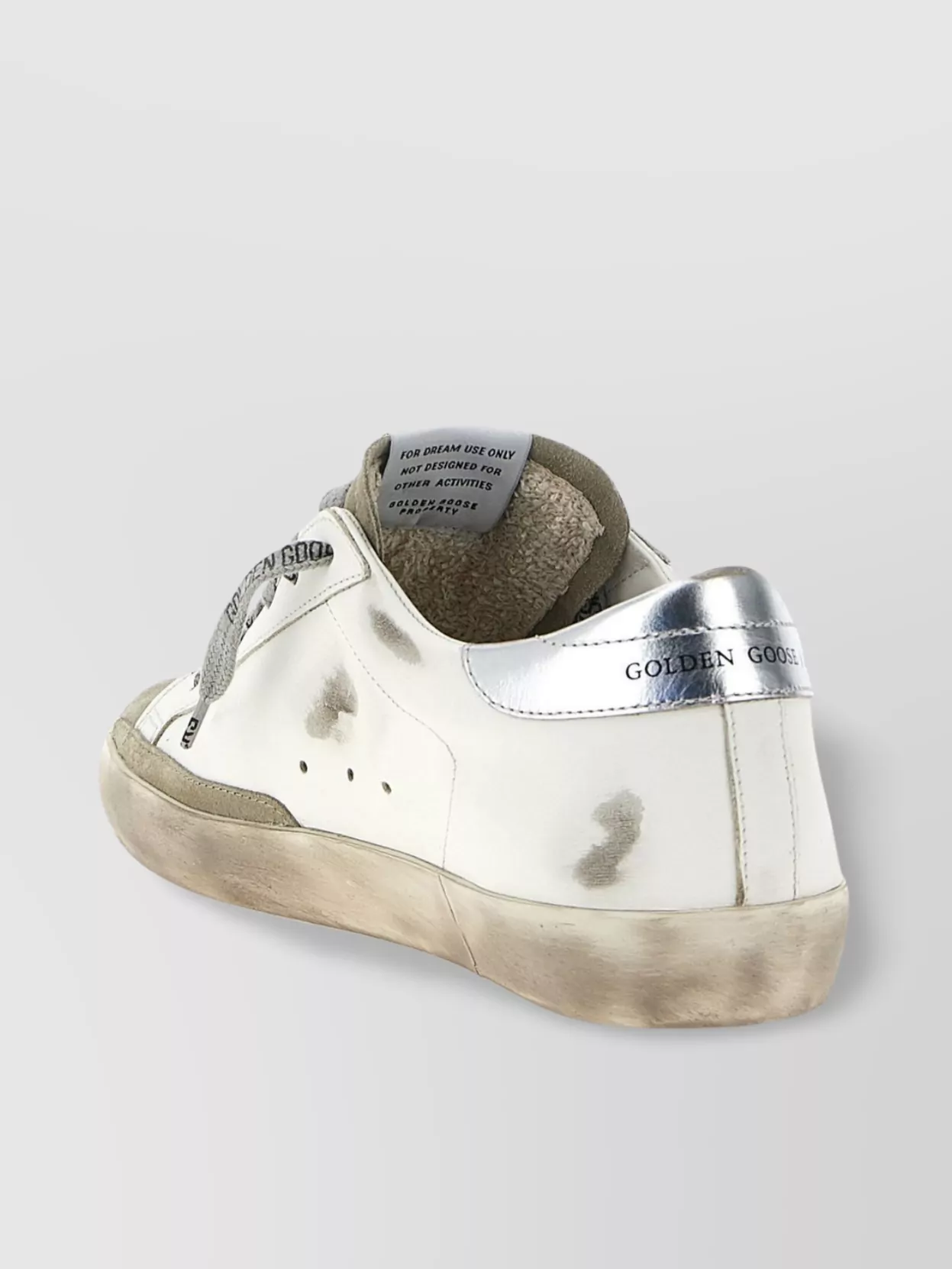 Golden Goose Deluxe Brand White Leather Super Star Classic Sneakers In White