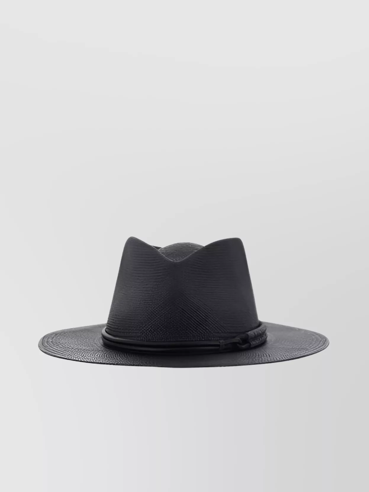 Shop Brunello Cucinelli Fedora Hat With Shiny Jewels And Leather Detail
