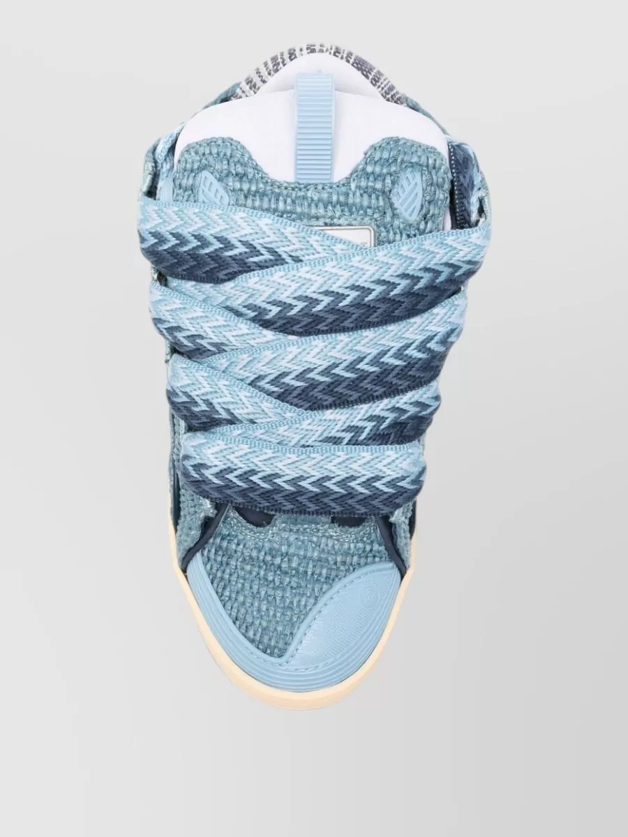 Lanvin Paneled Low-Top Sneakers