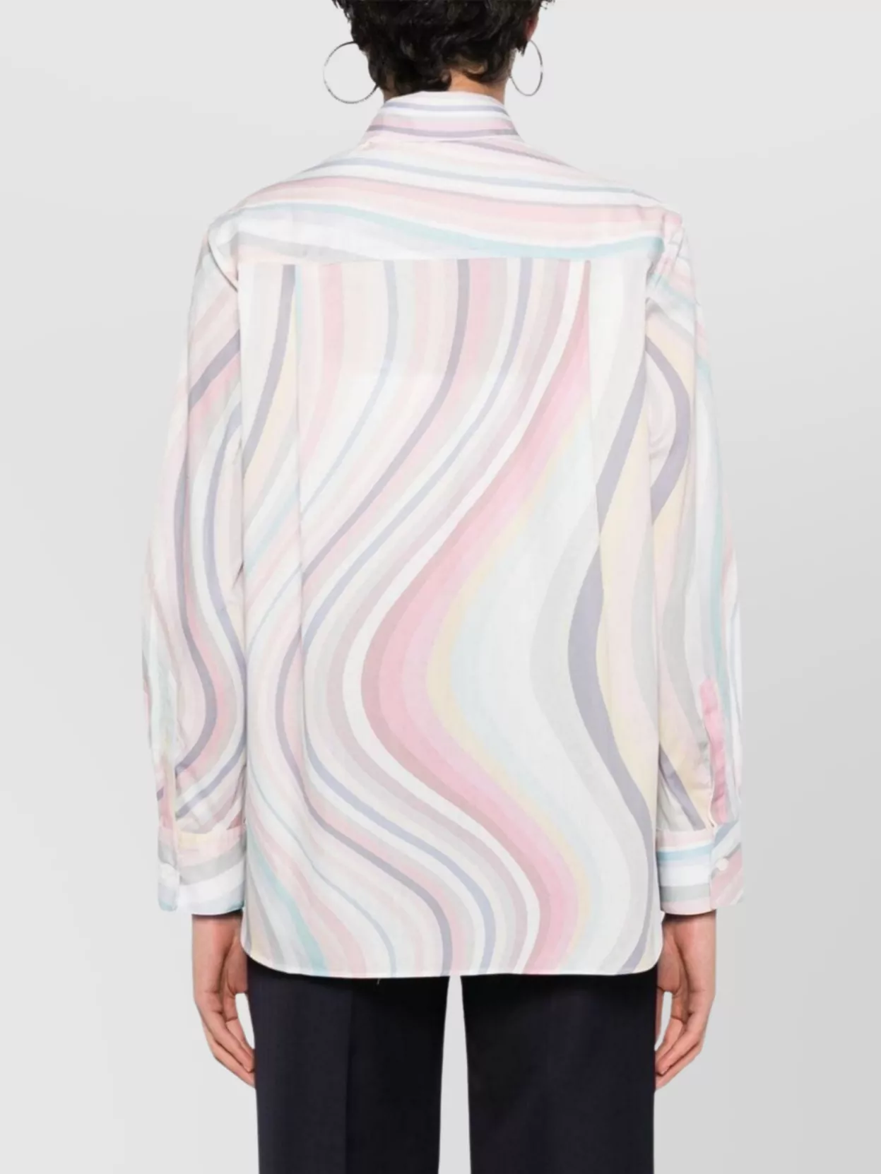 Paul Smith Swirl Print Striped Shirt