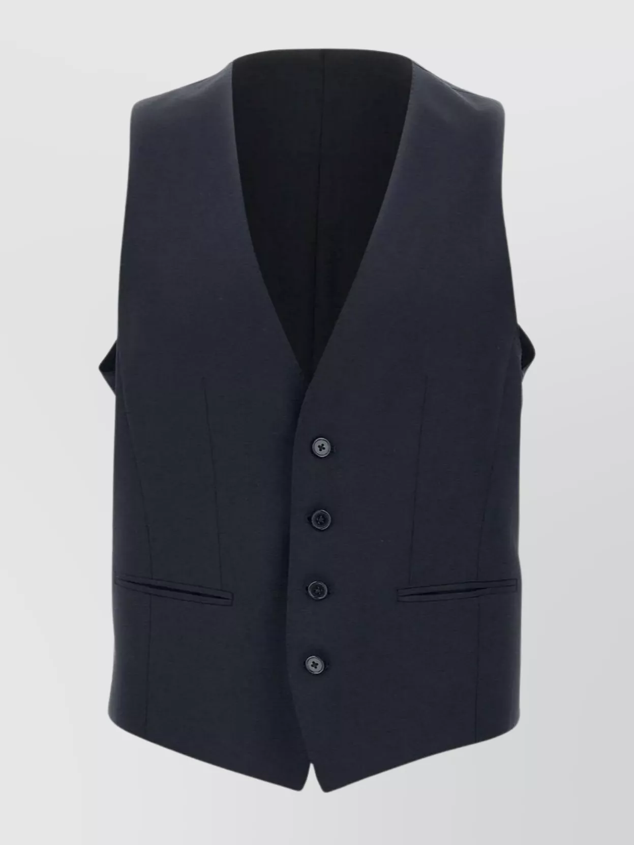 Hugo Boss Wool Vest Front Pockets