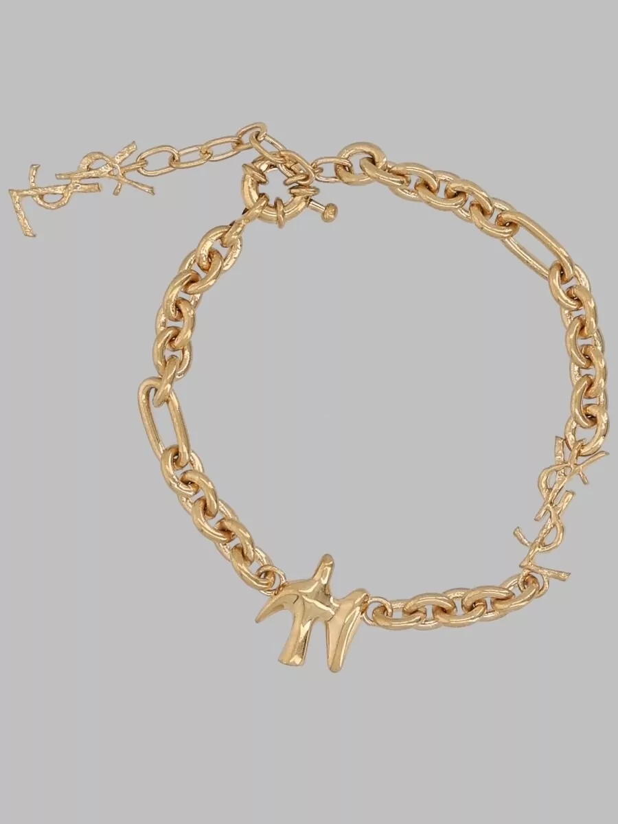 Saint Laurent brass bracelet