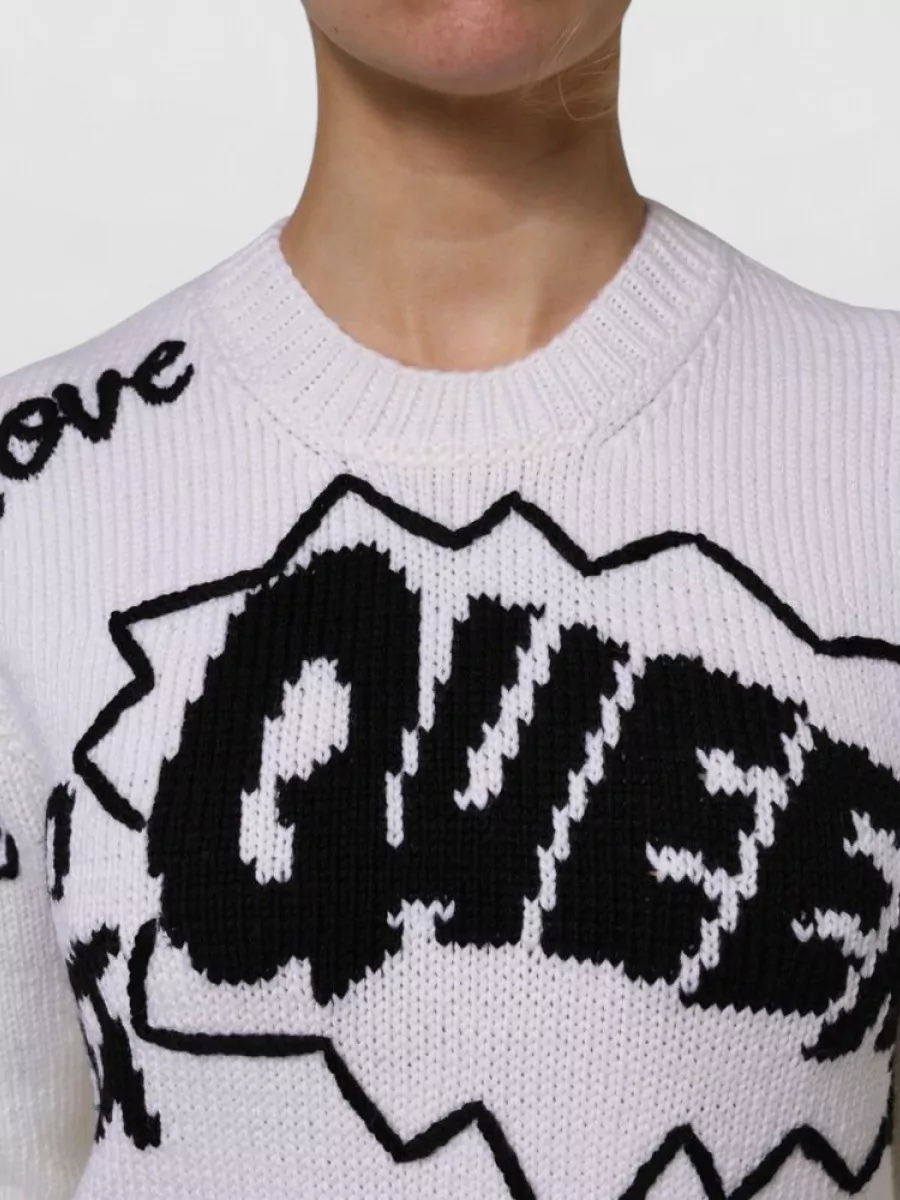 Dolce&Gabbana Wool Long-Sleeve Crew-Neck Sweater