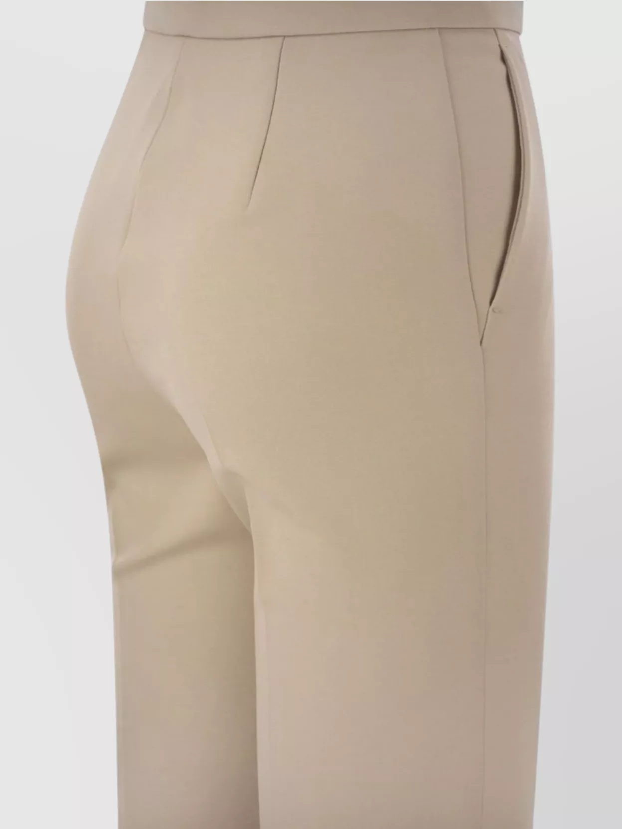 Max Mara Beige Nepeta High-waist Tailored Trousers