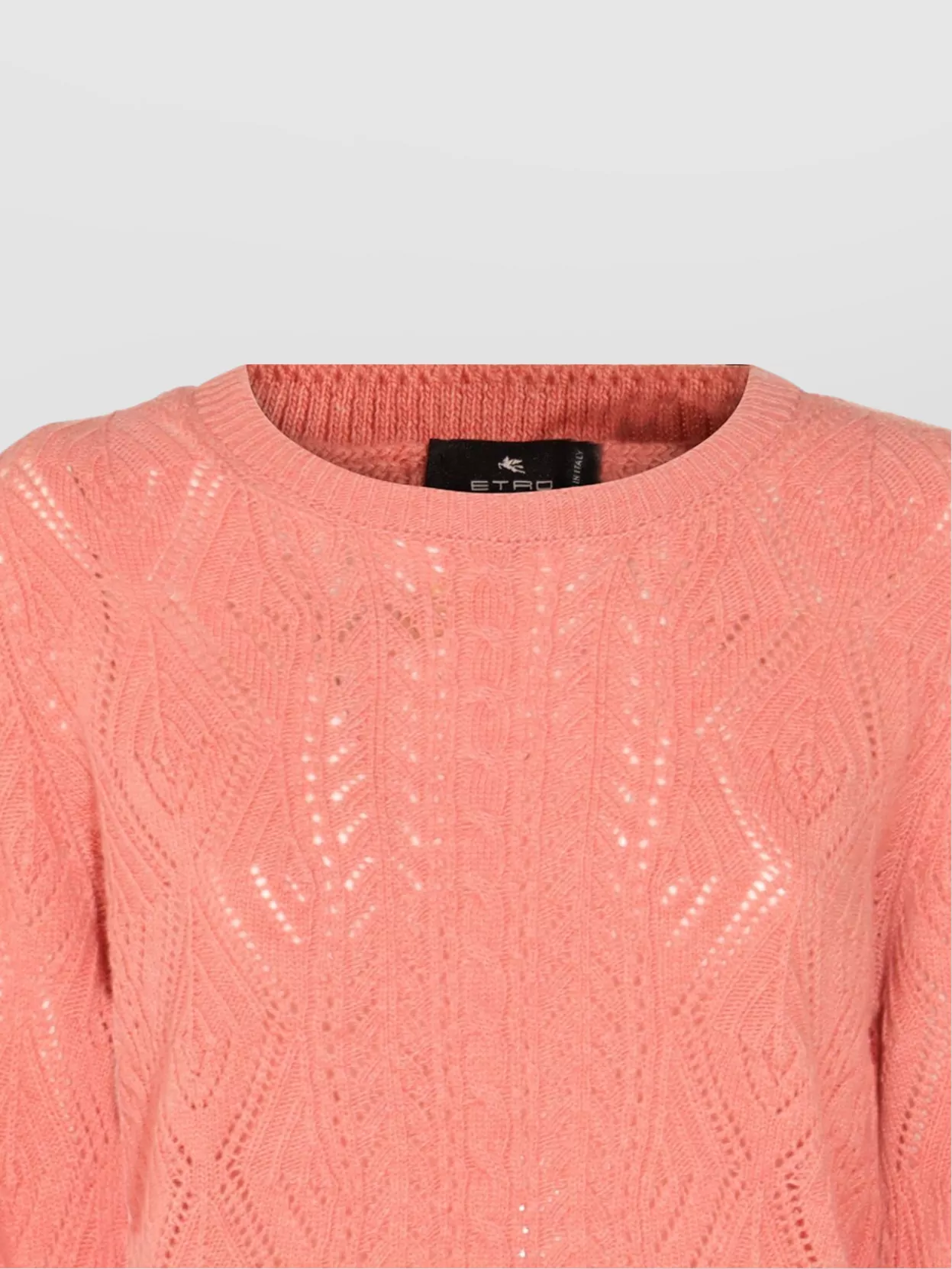 Etro Cable Knit Crewneck Sweater