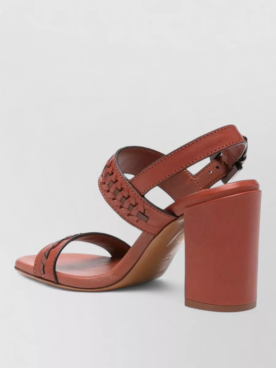 Zimmermann Leather Woven Slingback Sandals