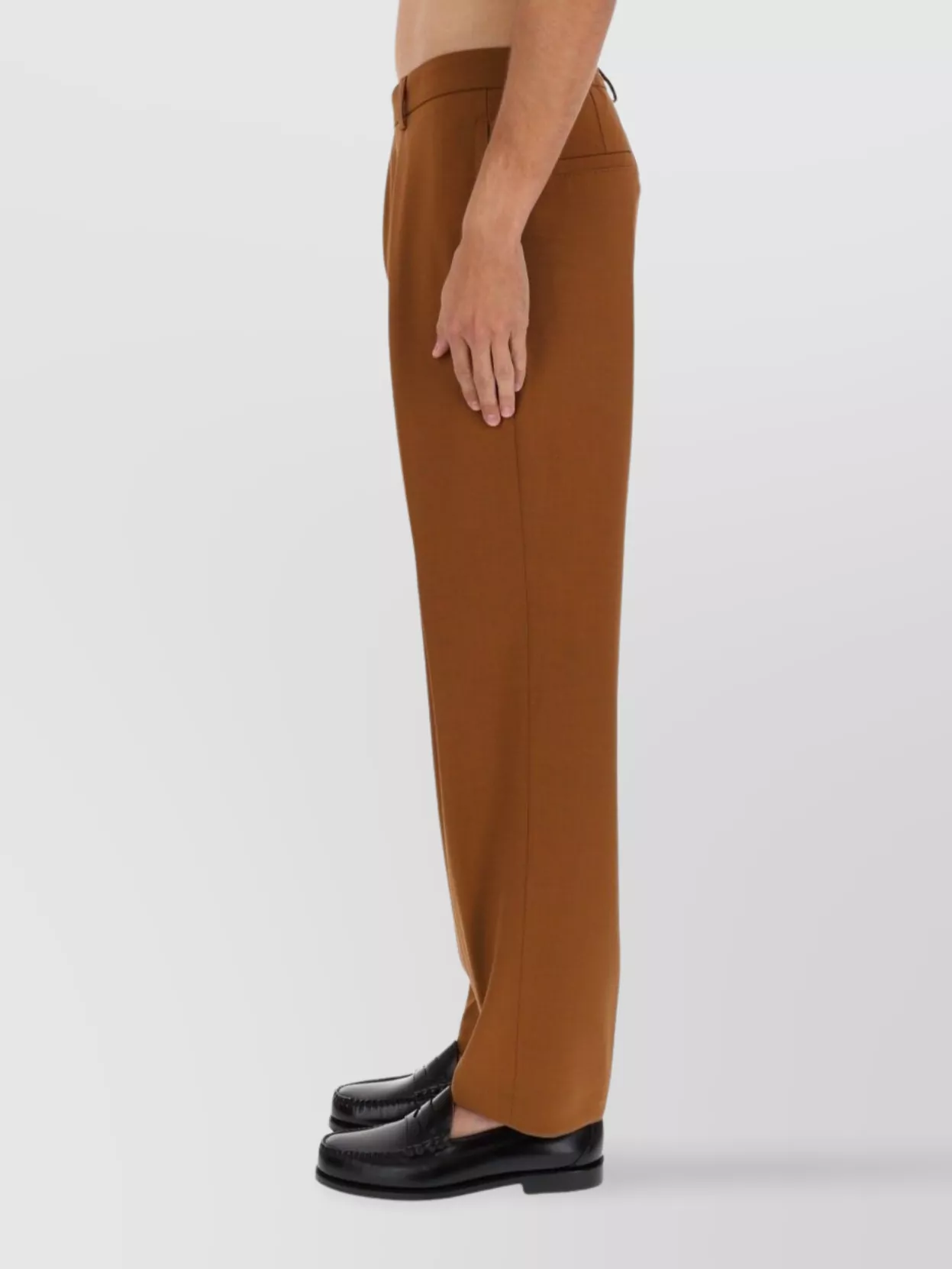 Boss Pleated Trousers With Side And Back Pockets