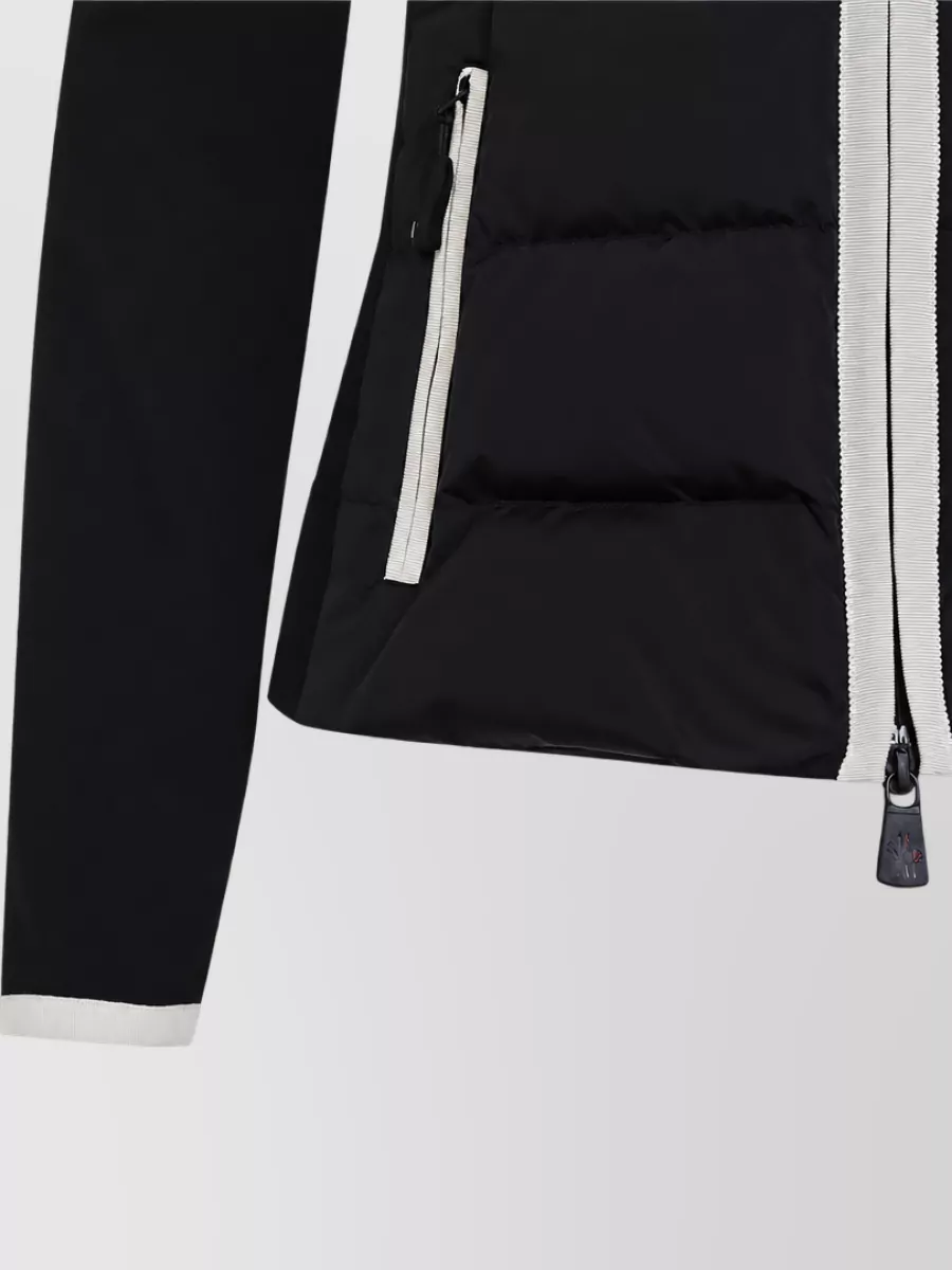 Moncler Grenoble Down Quilted Hooded Zip-Up Cardigan