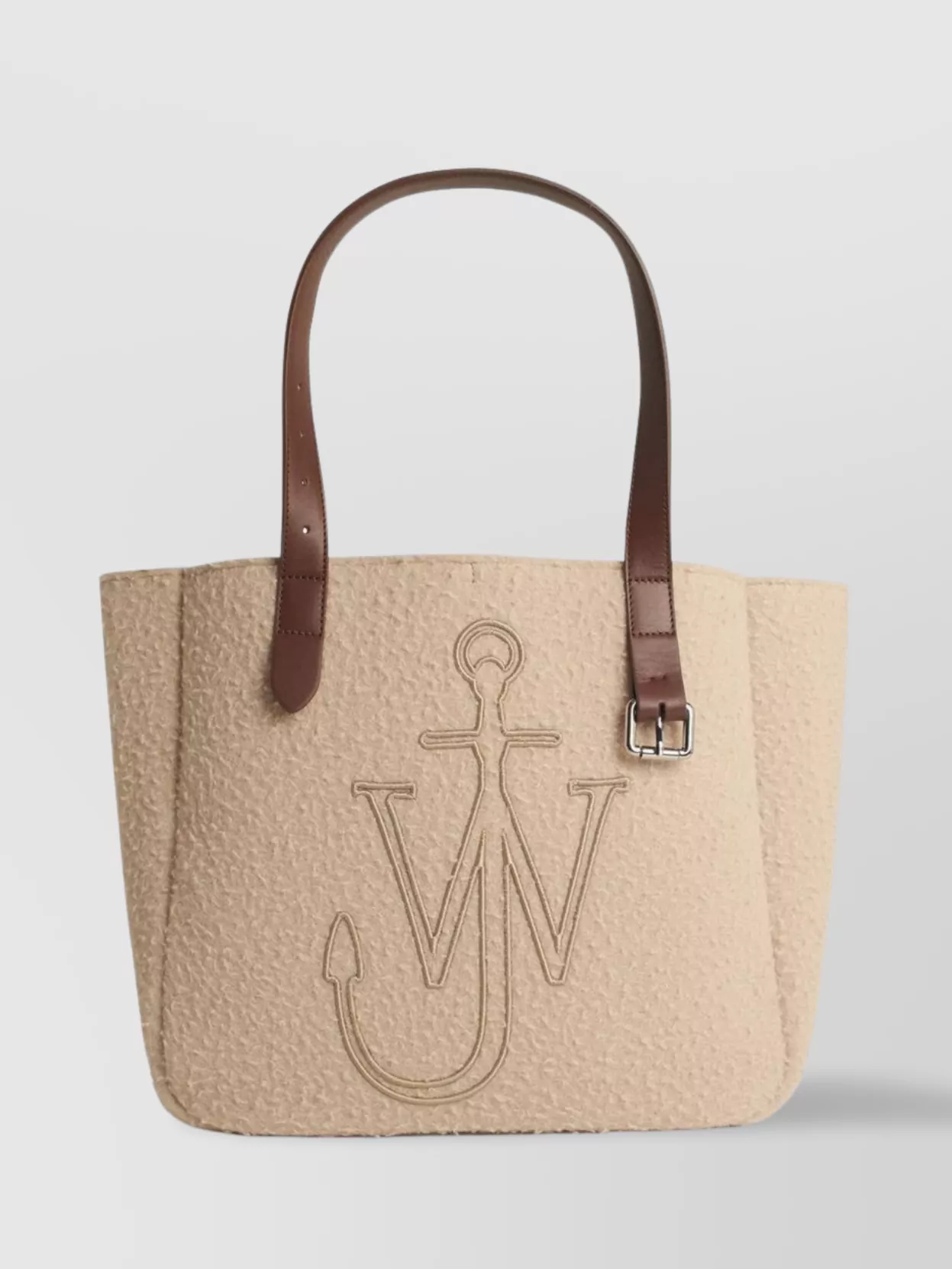 Jw Anderson Wool Tote Bag Textured Fabric