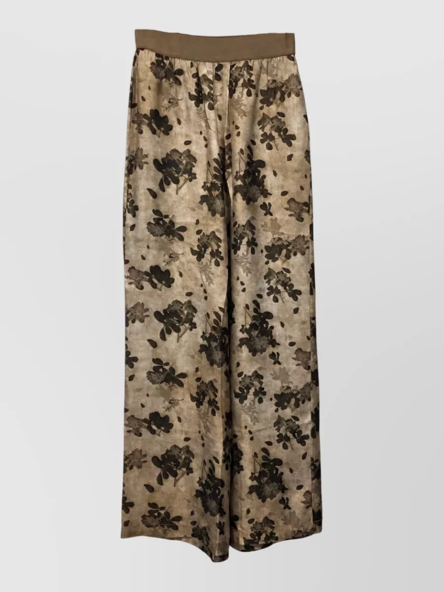 Uma Wang Pomegranate-Print High-Rise Straight-Leg Trousers