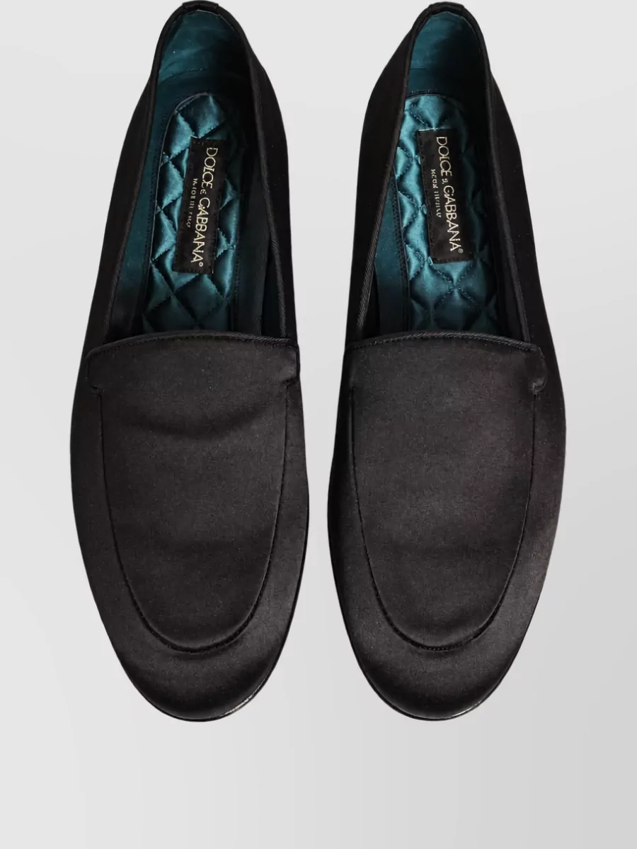 Dolce&Gabbana Leather Logo Slippers