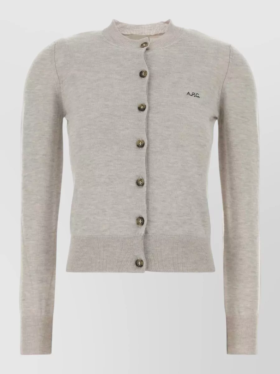 A.P.C. Virgin wool blend cardigan