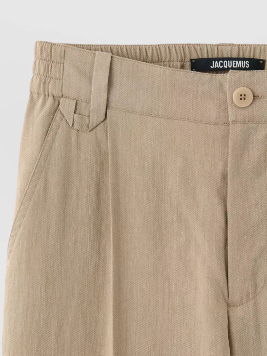 Jacquemus Linen Straight-Leg Trousers