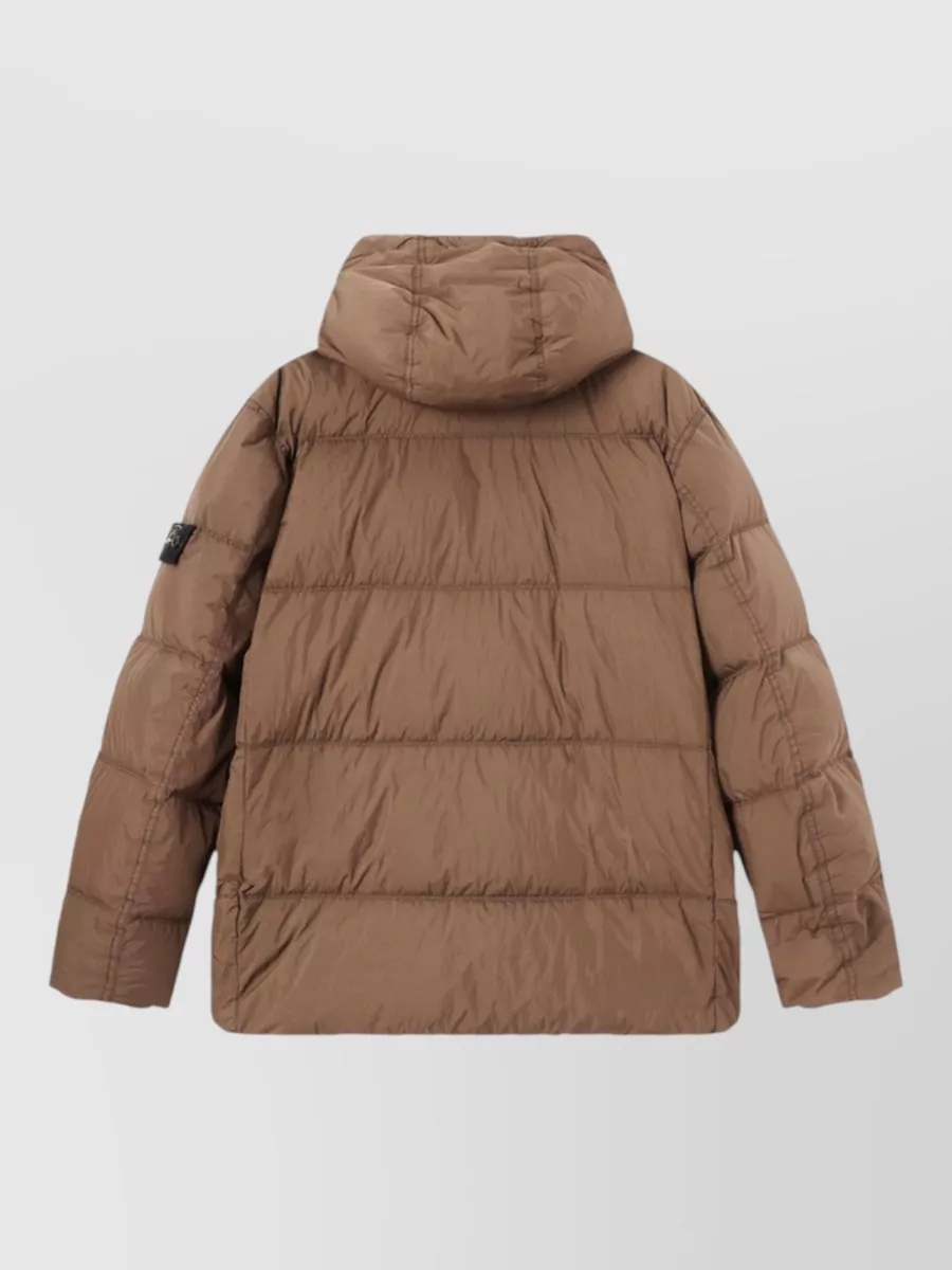 Stone Island Quilted Hooded Puffer Coat