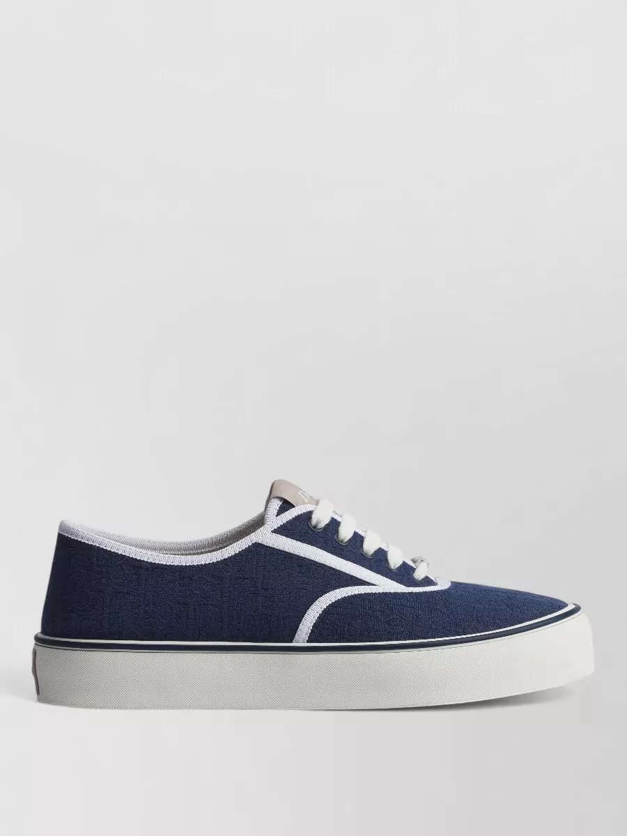 Christian Dior Leather Lace-Up Sneakers
